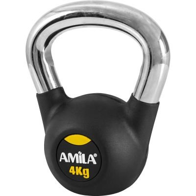 Amila Kettlebell Rubber Cover Cr Handle 4Kg - 44495