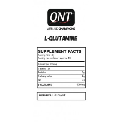 QNT L-GLUTAMINE 6000 PURE 500gr
