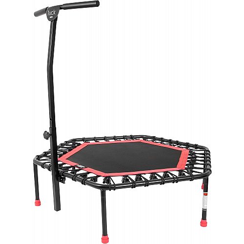 Amila Εξάγωνο Τραμπολίνο με Λαβή Στήριξης Ροζ 70268