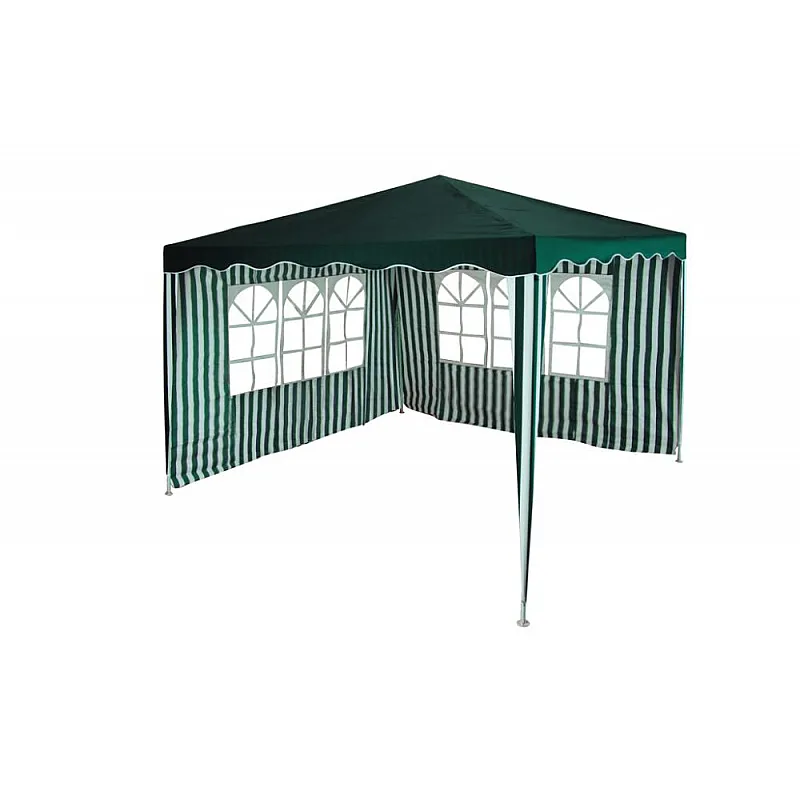 Unigreen Κιόσκι Gazebo Polyester 3x3m Πράσινο / Λευκό - 11306 - Κιόσκια κήπου