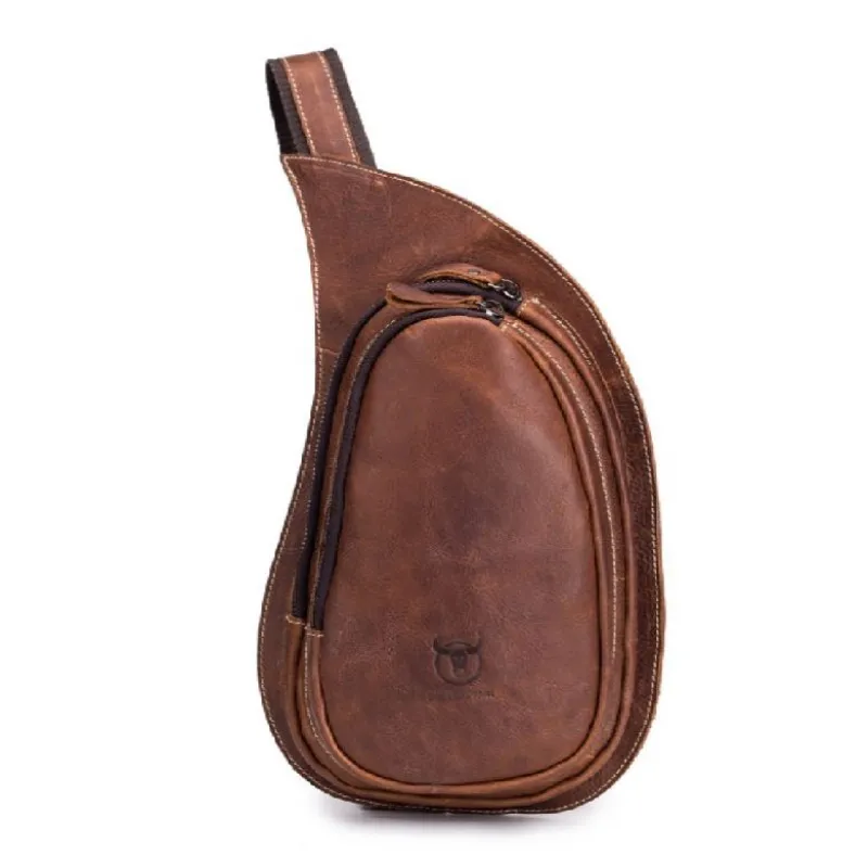 Δερμάτινο τσαντάκι body Bull Captain XB 123 καφέ - Δερμάτινα τσαντάκια crossbody