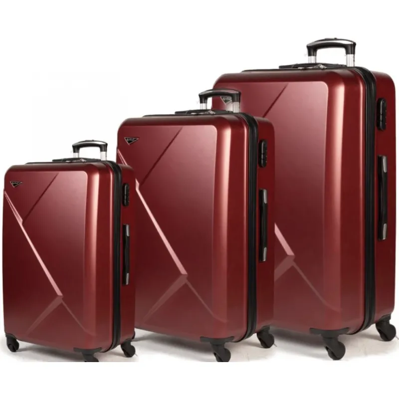 Βαλίτσες trolley (σέτ 3 τεμαχίων) Cardinal 2011 μπορντό - Βαλίτσες σετ