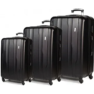 Βαλίτσες trolley (σέτ 3 τεμαχίων) Cardinal 2012 μαύρη