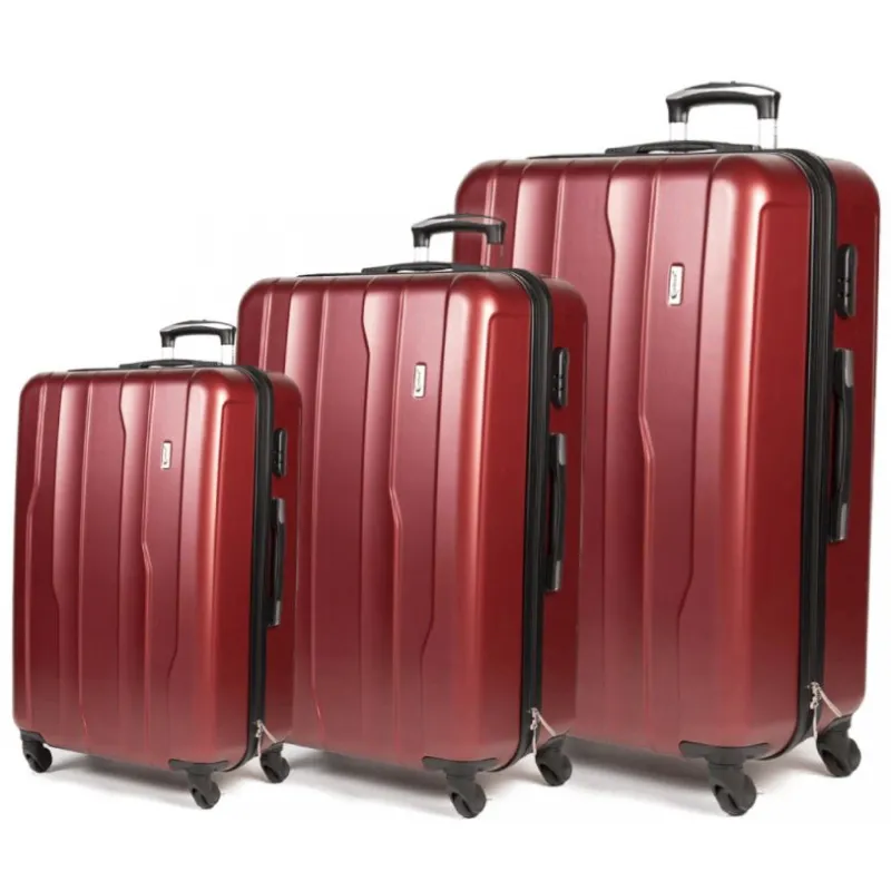 Βαλίτσες trolley (σέτ 3 τεμαχίων) Cardinal 2012 μπορντό - Βαλίτσες σετ