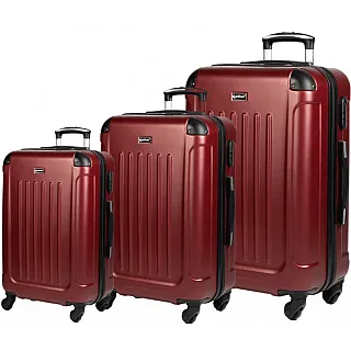 Βαλίτσες trolley (σέτ 3 τεμαχίων) Cardinal 2013 μπορντό