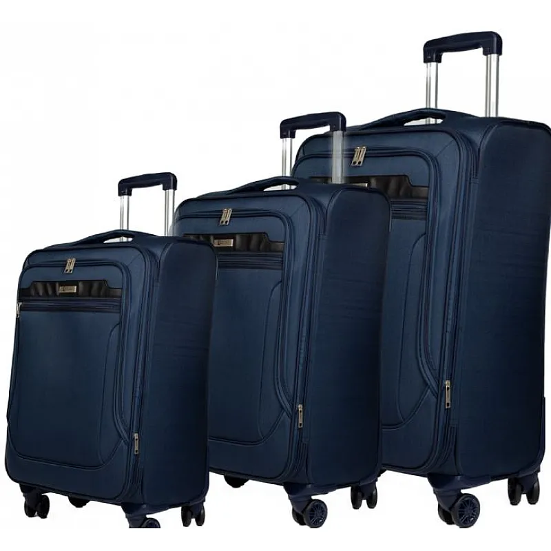 Βαλίτσες trolley (σετ 3 τεμαχίων) Cardinal 3300 σκούρο μπλέ - Βαλίτσες σετ