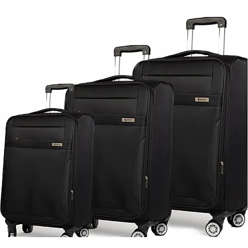 Βαλίτσες trolley (σετ 3 τεμαχίων) Cardinal 3400 μαύρη