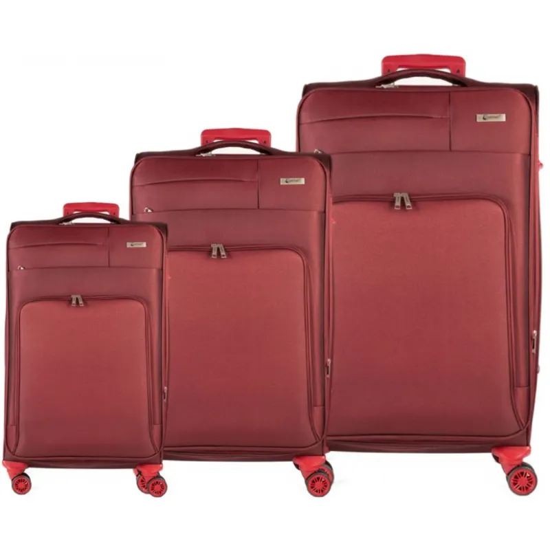 Βαλίτσες trolley (σετ 3 τεμαχίων) Cardinal 3700 μπορντό - Βαλίτσες σετ