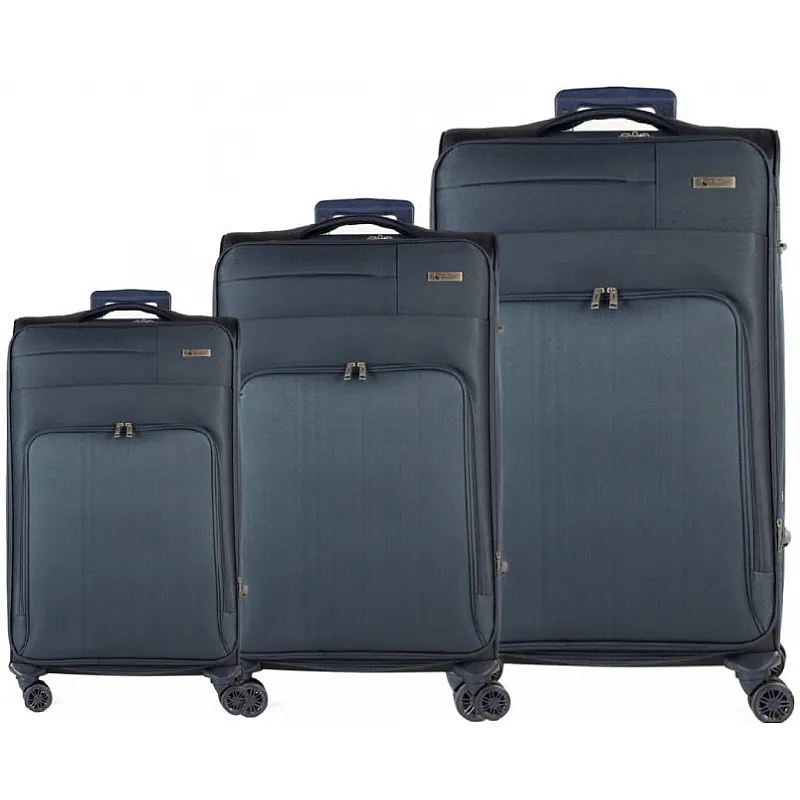 Βαλίτσες trolley (σετ 3 τεμαχίων) Cardinal 3700 σκούρο μπλέ - Βαλίτσες σετ