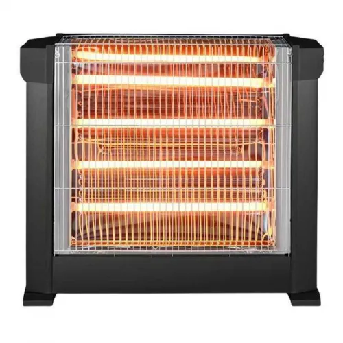 Ηλεκτρική θερμάστρα χαλαζία KUMTEL KS-2760 με 4 λάμπες 2200W χρώμα μαύρο 77x26x58εκ.