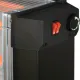 Ηλεκτρική θερμάστρα χαλαζία KUMTEL KS-2760 με 4 λάμπες 2200W χρώμα μαύρο 77x26x58εκ. - Θερμαντικά σώματα