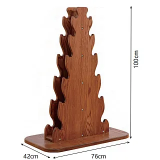 Viking Luxury Hotel Dumbbell Rack Ξύλινη Βάση Αλτήρων 106627 - Σε 12 Άτοκες Δόσεις