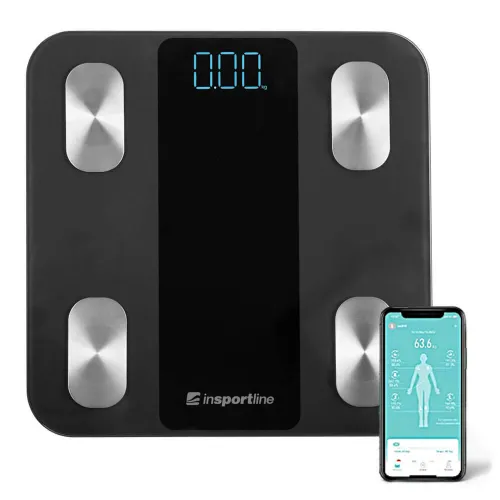 InSportline Syncale 20 Smart Ζυγαριά Μαύρη 30430