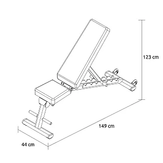 Pegasus PG-1104 Πτυσσόμενος Ρυθμιζόμενος Πάγκος - Σε 12 Άτοκες Δόσεις