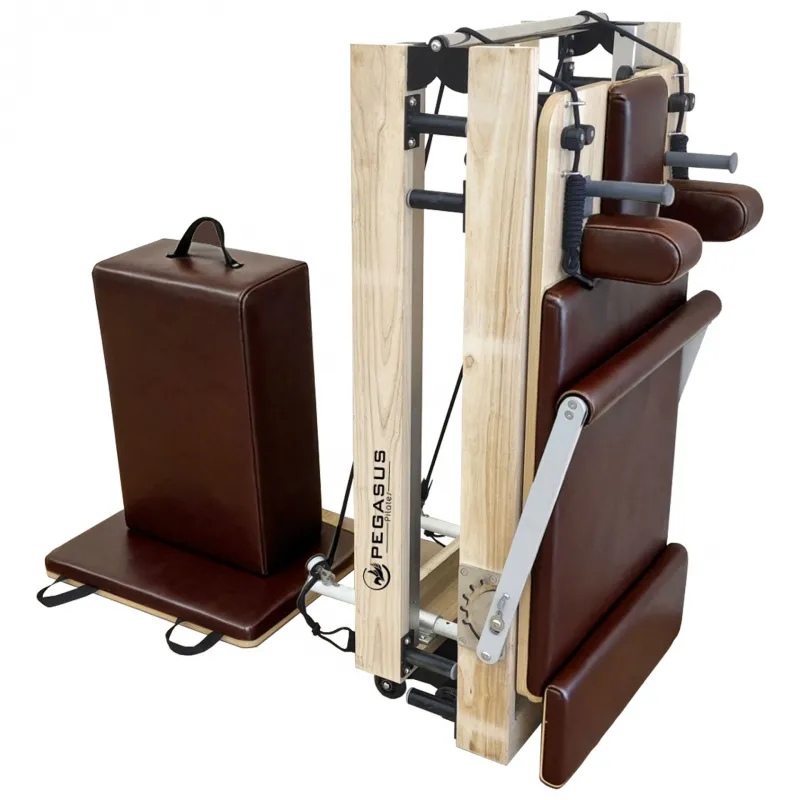 Pegasus Ημιεπαγγελματικό Κρεβάτι Pilates Reformer Oak Αναδιπλούμενο