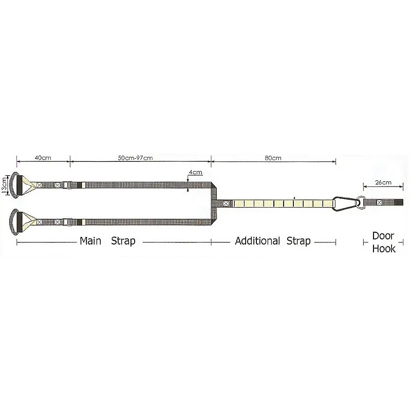 Live Up Ιμάντες Ενδυνάμωσης B-3659 - Λάστιχα - Ιμάντες Ενδυνάμωσης
