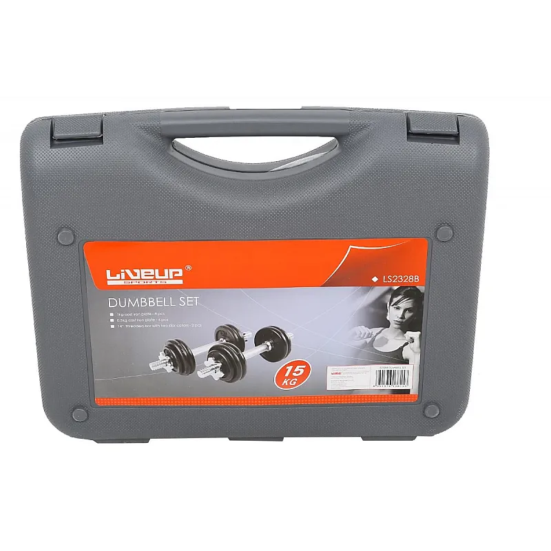 Live Up Σετ αλτήρων 15 κιλών Β-2328Β - Αλτήρες