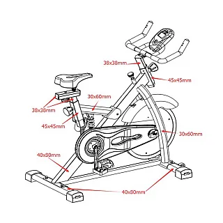 Viking Ποδήλατο Γυμναστικής  V-1500 Spin Bike 