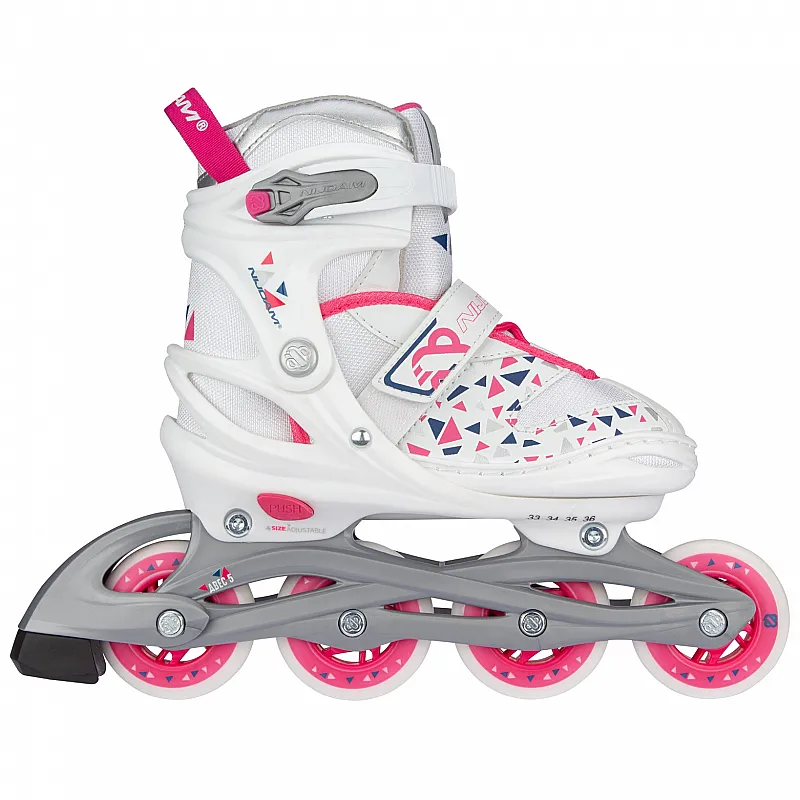 Nijdam Inline Skates ρυθμιζόμενα White Wedge N20AA04 - Επιλογές Δώρων για εκείνη...