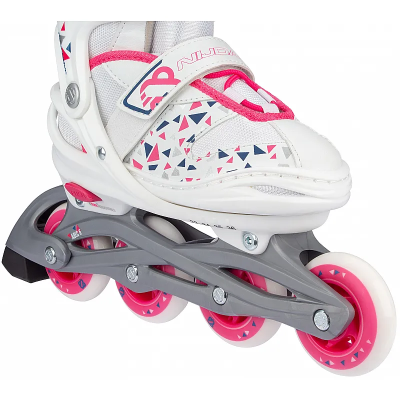 Nijdam Inline Skates ρυθμιζόμενα White Wedge N20AA04 - Επιλογές Δώρων για εκείνη...