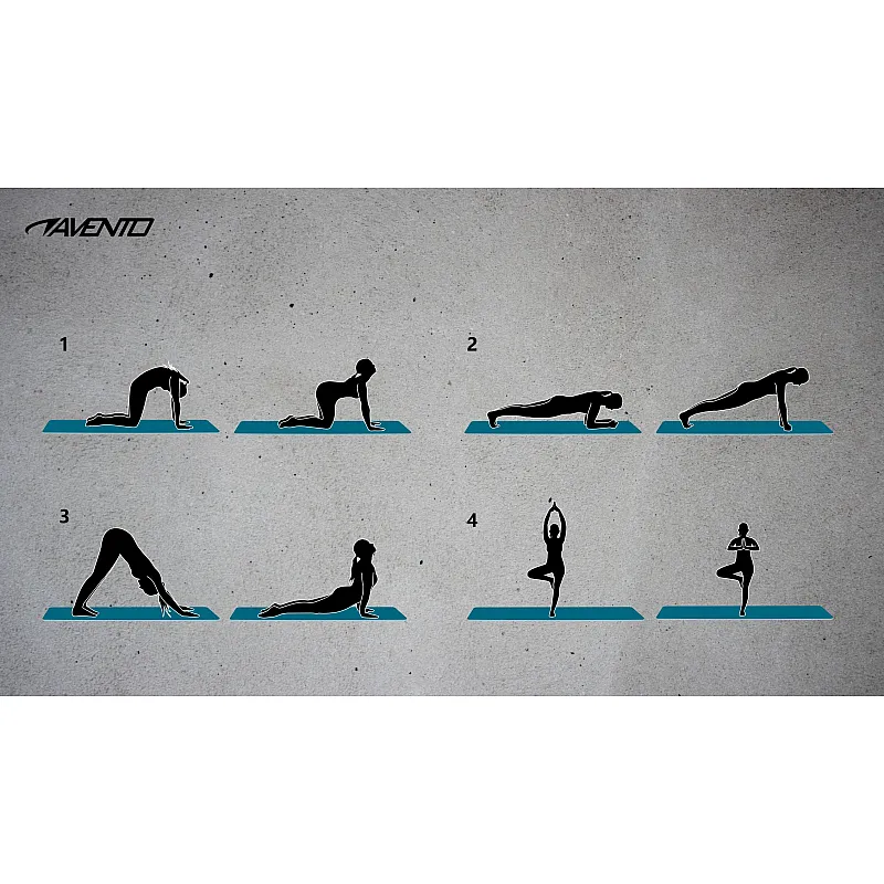 Avento Ταπέτο γυμναστικής NBR-42MD Μπλε - Yoga - Pilates