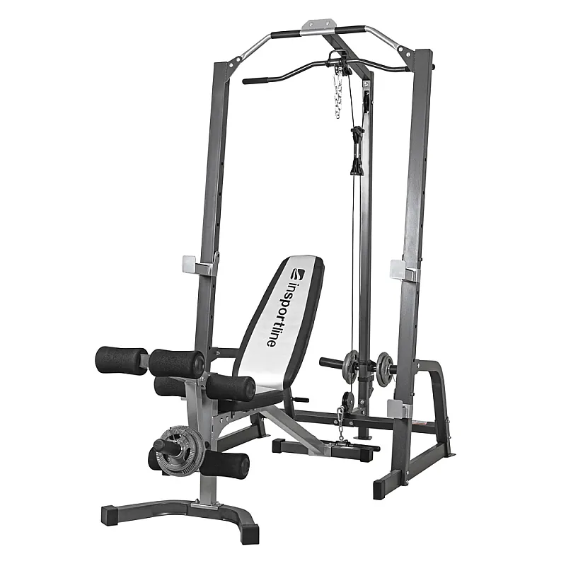 InSportline Power Rack PW60 Πολυόργανο με Πάγκο 20817 - Σε 12 Άτοκες Δόσεις - Black Friday