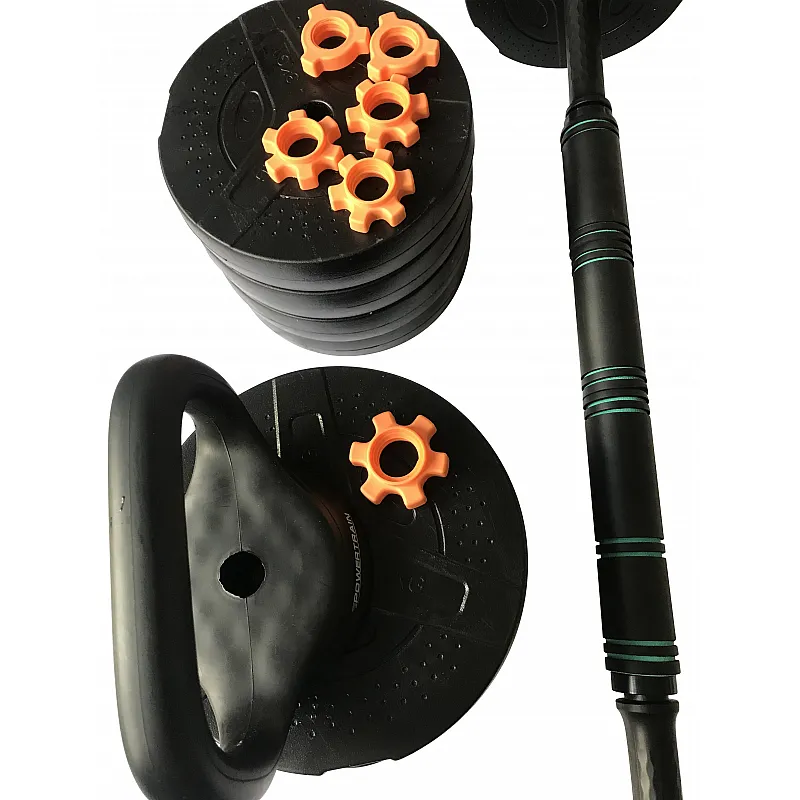 Power Train Starter Pack 40 Κιλών Σετ Αλτήρων-Μπάρας-Kettlebell PF-180418 - Black Friday