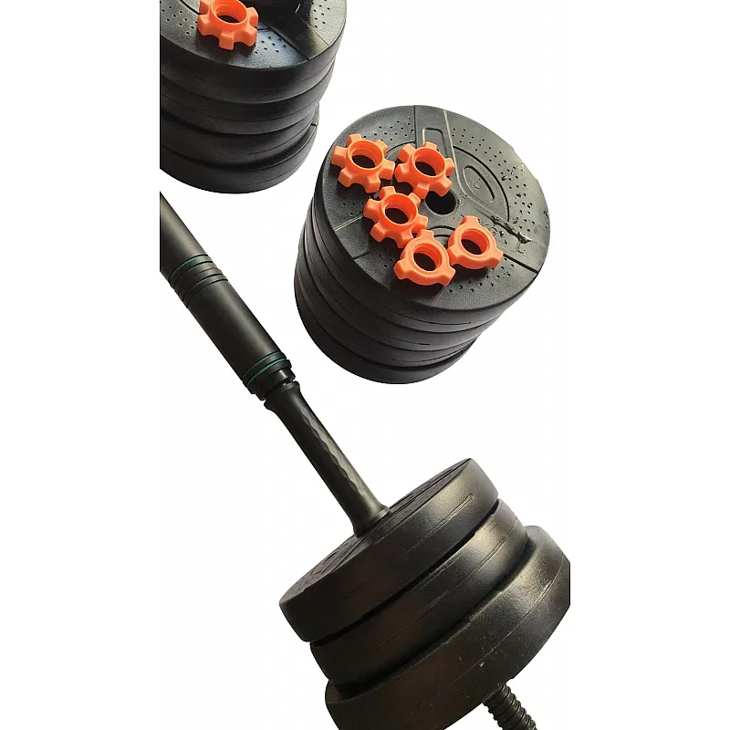 Power Train Starter Pack 40 Κιλών Σετ Αλτήρων-Μπάρας-Kettlebell PF-180418 - Black Friday