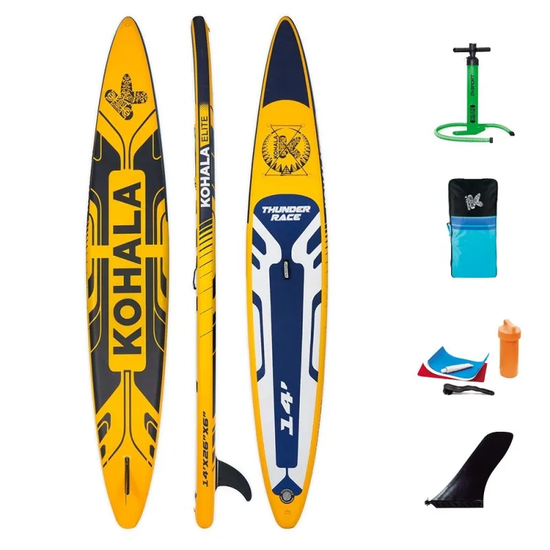 DVSport Φουσκωτή Σανίδα SUP Thunder Race 425cm KH-42715  - Σε 12 Άτοκες Δόσεις - Σανίδες Sup και αξεσουάρ