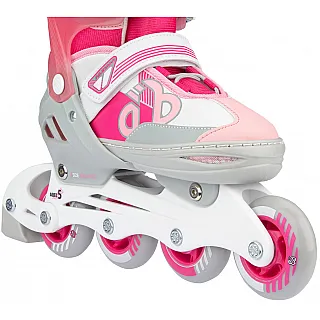 Nijdam Inline Skates ‑ Παγοπέδιλα Combo ρυθμιζόμενα Bold Berry N14AC02