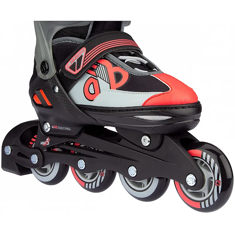 Nijdam Inline Skates ‑ Παγοπέδιλα Combo ρυθμιζόμενα Red Raider N14AC01 - Hobbies