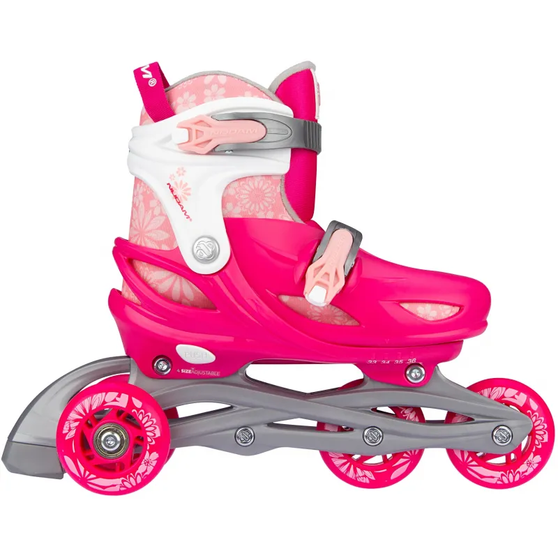 Nijdam Inline Skates Ρυθμιζόμενα 3‑σε‑1 "Floral Switch" N22AA01 - Επιλογές Δώρων για εκείνη...