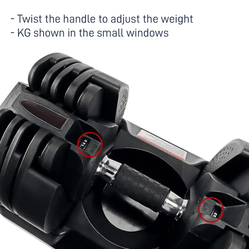 MikaMax Ρυθμιζόμενοι Αλτήρες 2x20kg B-4965 - Αλτήρες Crossfit