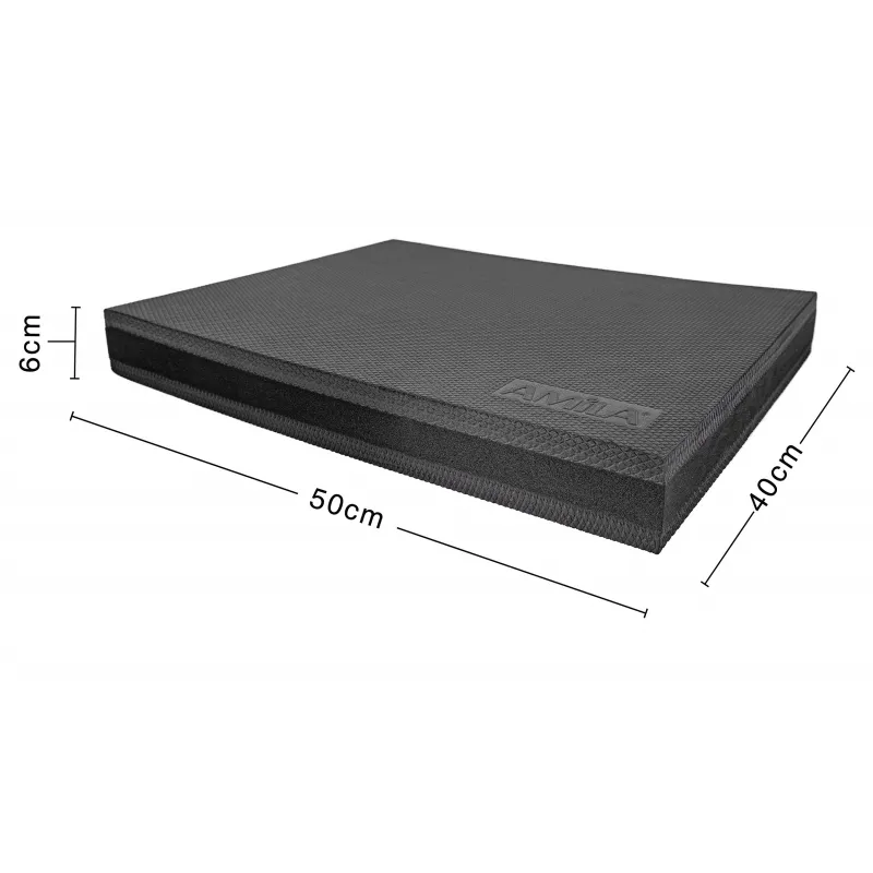Amila Balance Pad Μαξιλάρι Ισορροπίας Μαύρο - 48195 - Μικροόργανα Ενδυνάμωσης
