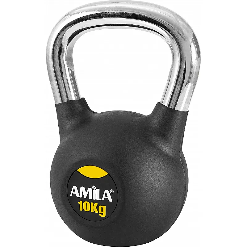 Amila Kettlebell Rubber Cover Cr Handle 10Kg - 44572 - Kettlebell