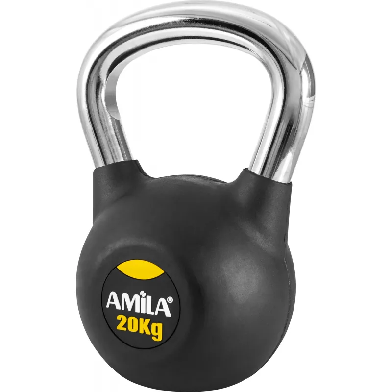 Amila Kettlebell Rubber Cover Cr Handle 20Kg - 44499 - Kettlebell