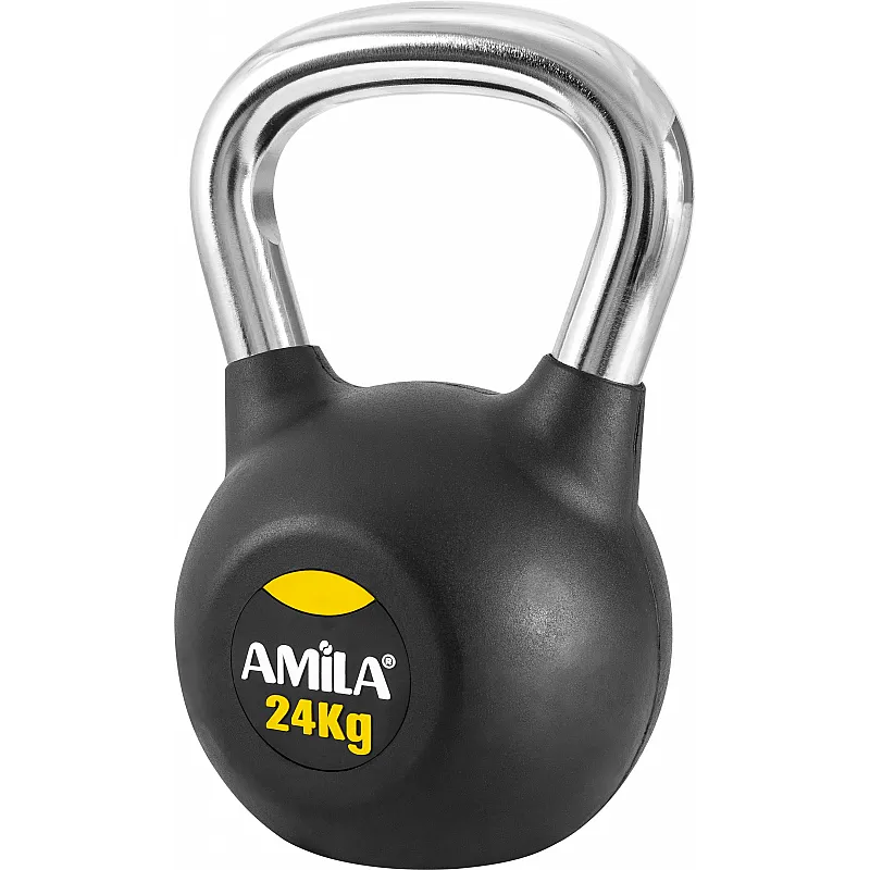 Amila Kettlebell Rubber Cover Cr Handle 24Kg - 44573 - Kettlebell