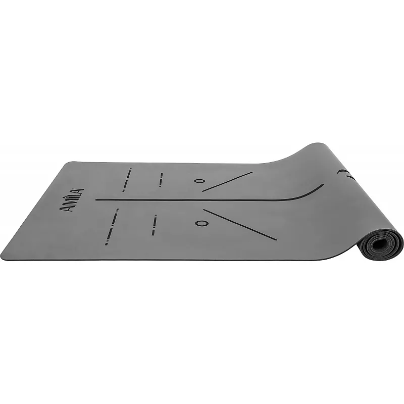 Amila Στρώμα Γυμναστικής Yoga PU Mat 4mm Γκρι - 96760 - Yoga - Pilates