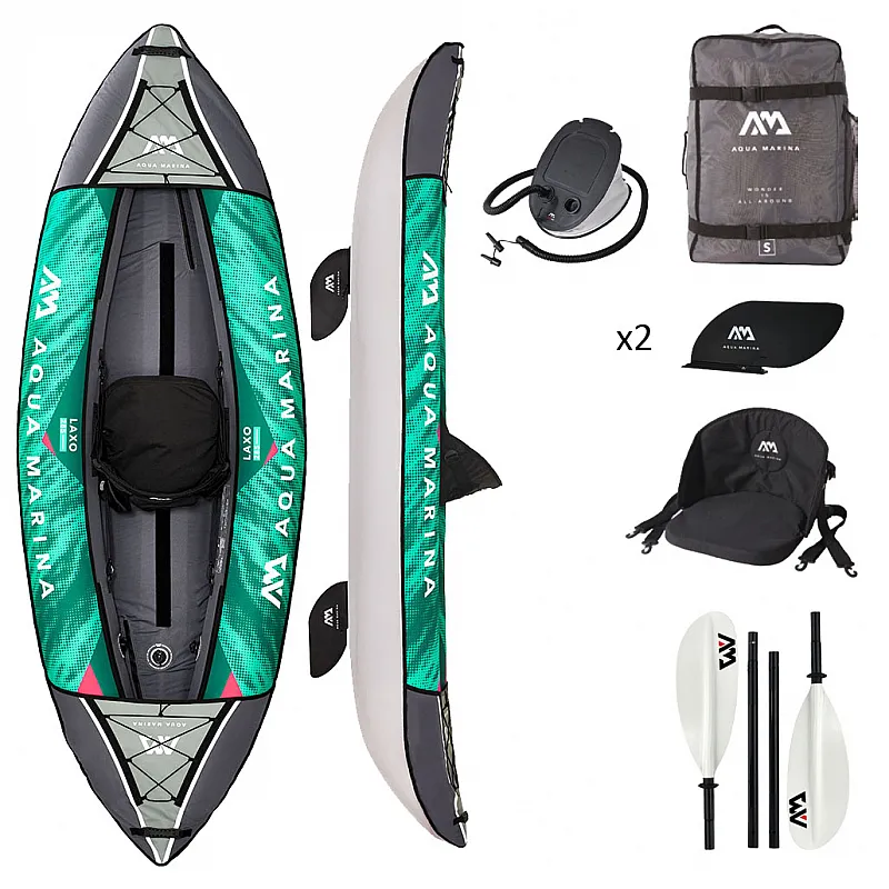 Aqua Marina Φουσκωτό Μονοθέσιο Καγιάκ Laxo 1AT. 285cm - 15677 - Σε 12 Άτοκες Δόσεις - Βάρκες - Κανόε