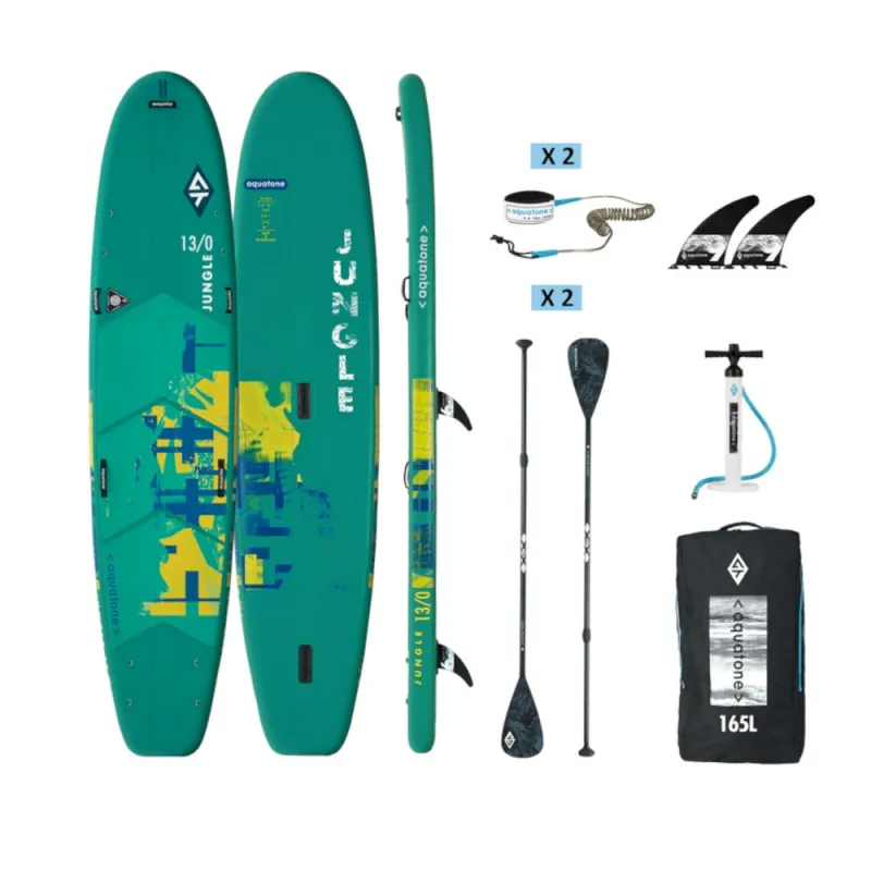 Aquatone Jungle Φουσκωτή Σανίδα SUP 13.0 – 396cm TS-801D - Σε 12 Άτοκες Δόσεις - Σανίδες Sup και αξεσουάρ