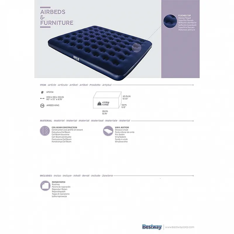 Bestway Αερόστρωμα Υπέρδιπλο King - 15339 - Στρώματα