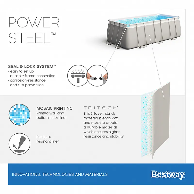 Bestway Πισίνα Εξωτερικού Σκελετού 4,88m - 15598 - Σε 18 Άτοκες Δόσεις - Πισίνες