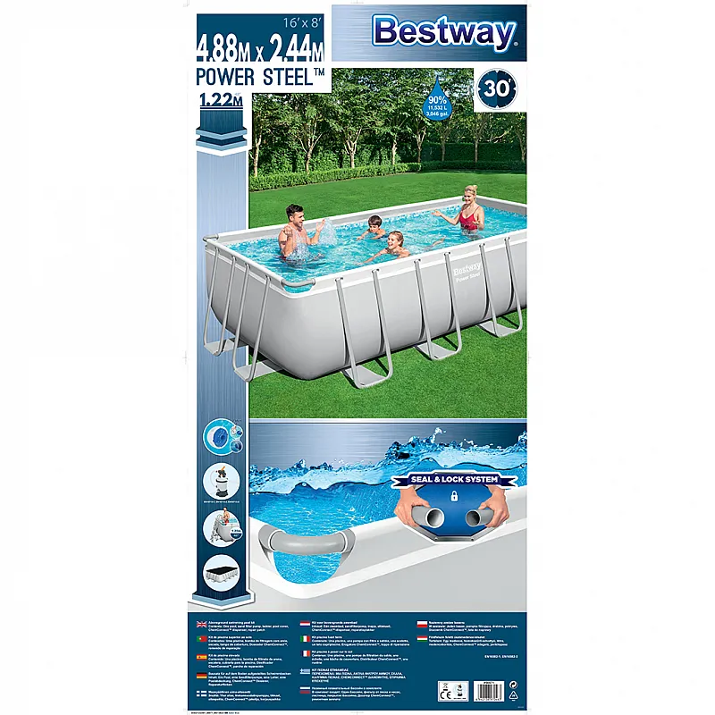 Bestway Πισίνα Εξωτερικού Σκελετού 4,88m - 15598 - Σε 18 Άτοκες Δόσεις - Πισίνες