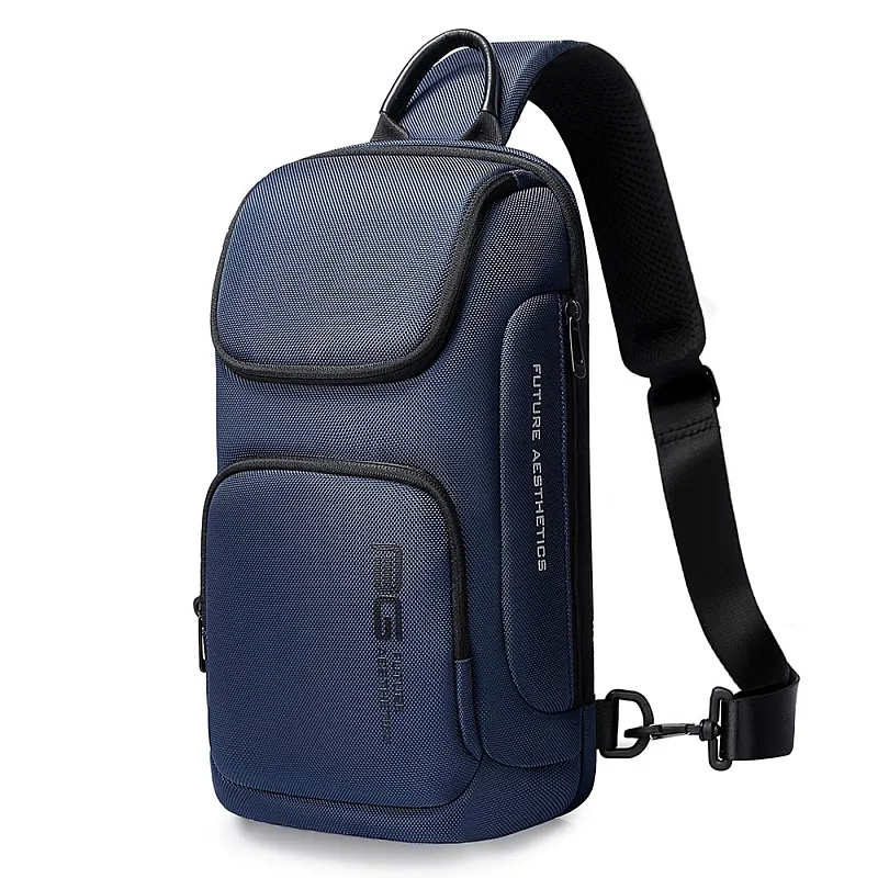 Τσαντάκι ώμου χιαστί crossbody Bange 7565 μπλέ - Crossbody