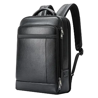 Δερμάτινο Σακίδιο πλάτης Αντικλεπτικό 24L Laptop 15,6” Bopai 61-120761 μαύρο