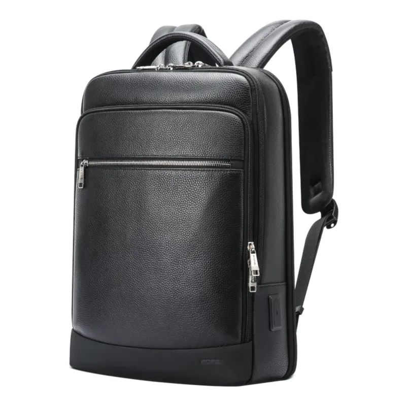 Δερμάτινο Σακίδιο πλάτης Αντικλεπτικό 24L Laptop 15,6” Bopai 61-121561 μαύρο - Σακίδια Πλάτης