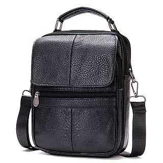 Δερμάτινο τσαντάκι ώμου Cardinal 6037 black