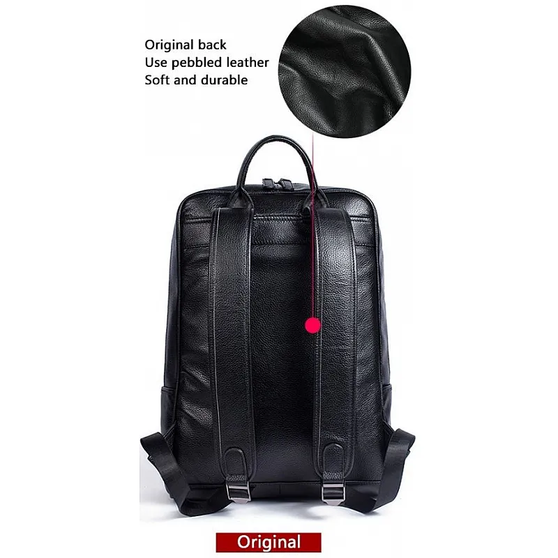 Δερμάτινο σακίδιο πλάτης Cardinal 20 L 8110 black - Σακίδια Πλάτης Γυναικεία