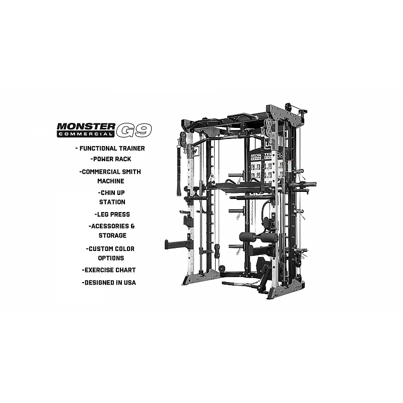 Force USA Επαγγελματικό Πολυόργανο G9 (Smith, Crossover, Κλωβός Δύναμης) - Σε 18 Άτοκες Δόσεις - Επαγγελμ. Εξοπλισμός