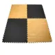 Viking Επαγγελματικό Δάπεδο Ασφαλείας EVA 100x100x2,5 εκ Puzzle Μαύρο/Ξύλο - Προστατευτικά Δάπεδα